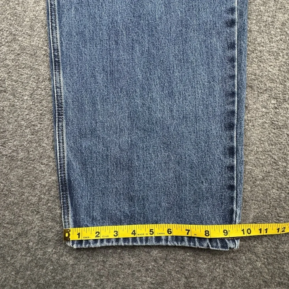 Levis 550 Relaxed Fit Mens Blue Jeans‎ Mens Size 50x32 Fits 50x31 Denim *Hole*